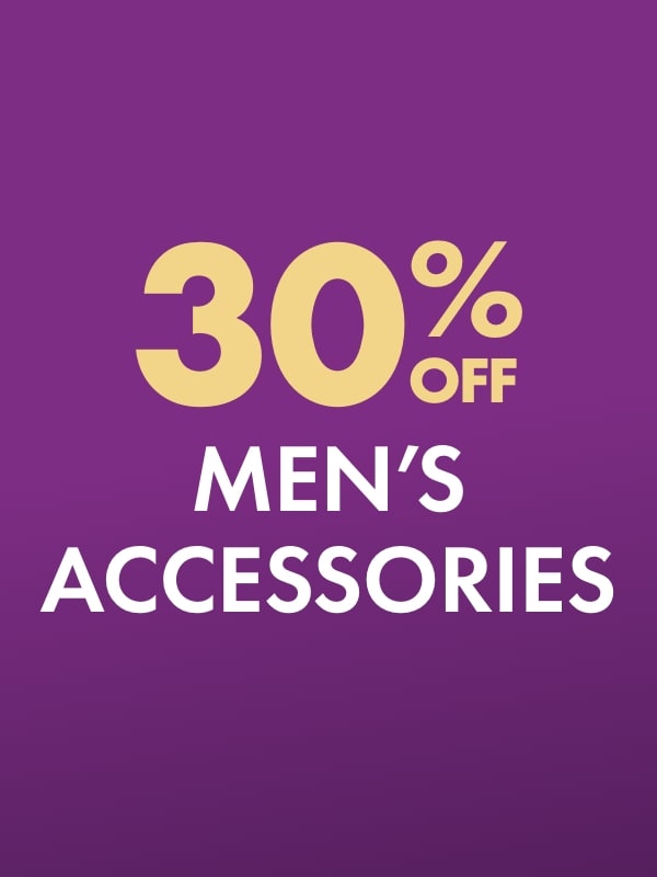 30% OFF Men's Accessories