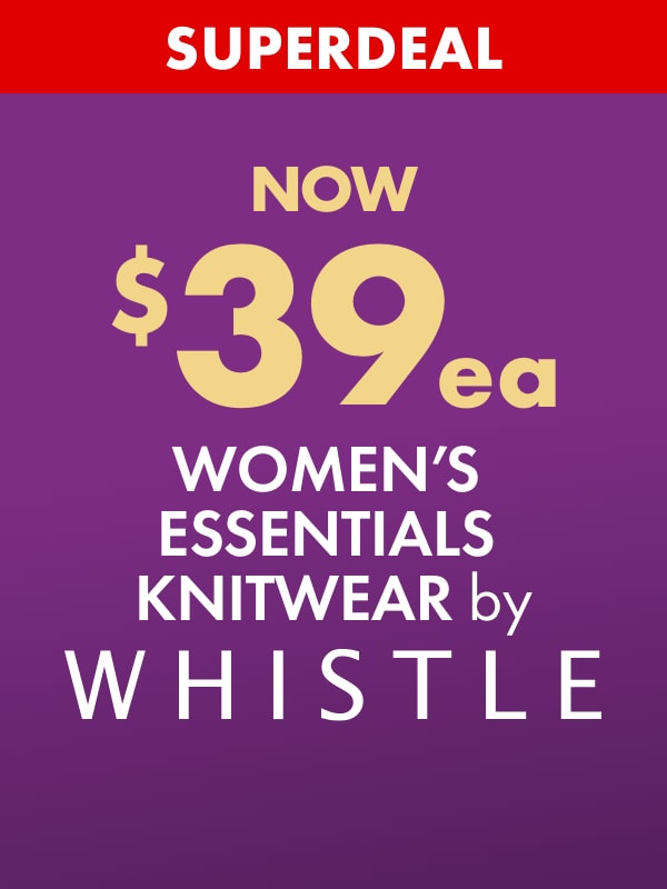 SUPERDEAL NOW $39ea Women's Essentials Knitwear by Whistle