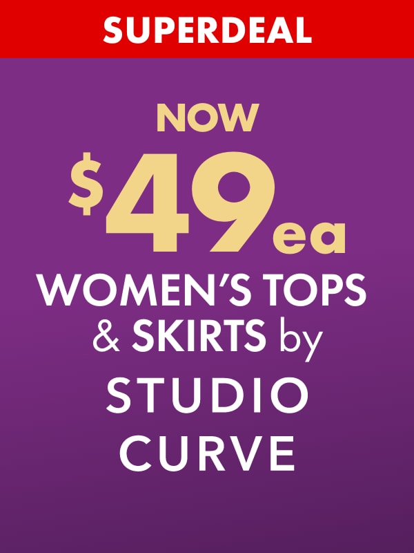 SUPERDEAL NOW $49ea Women's Tops & Skirts by Studio Curve
