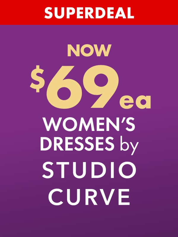 SUPERDEAL NOW $69ea Women's Dresses by Studio Curve