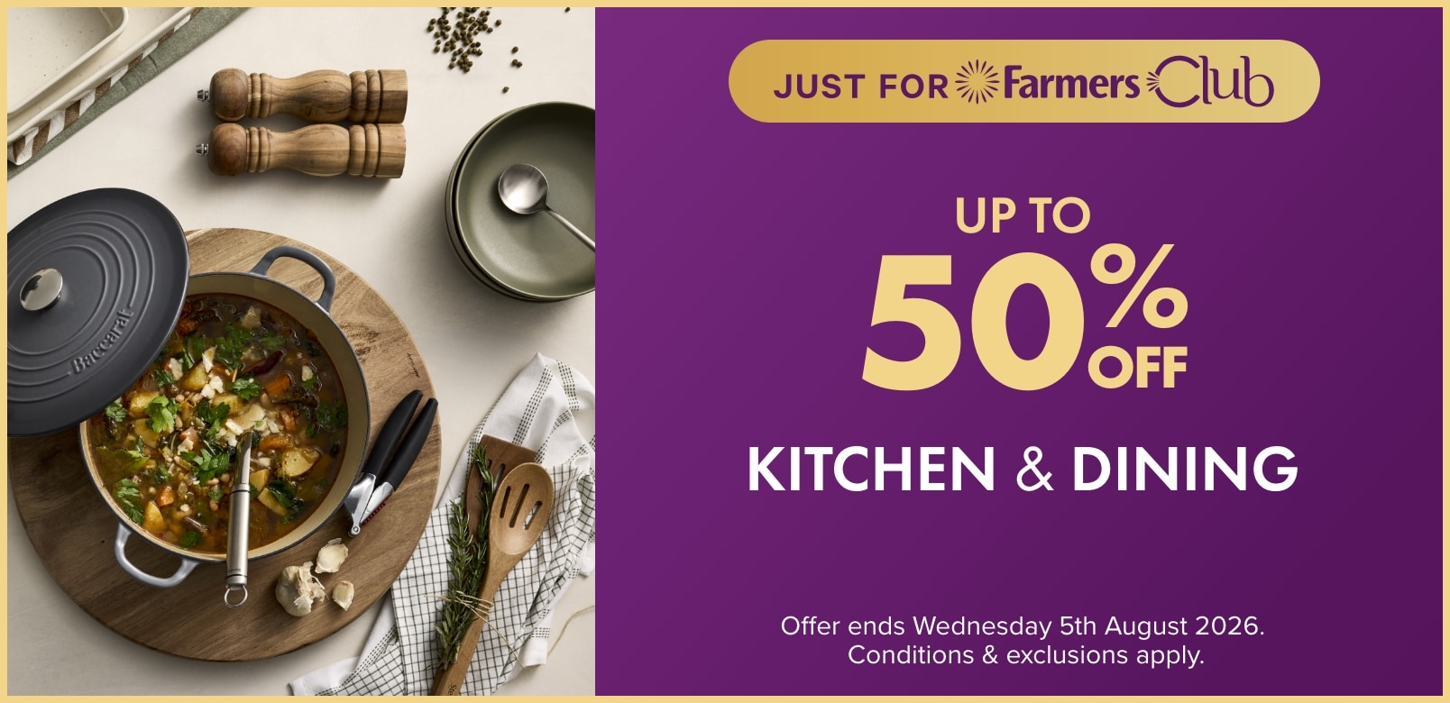Up to 50% off Kitchen & Dining