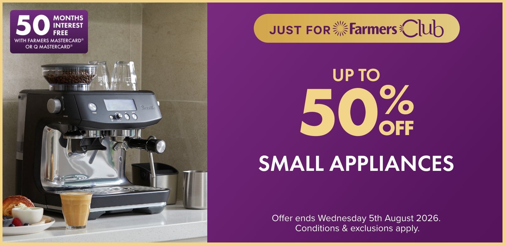 Up to 50% off Small Appliances