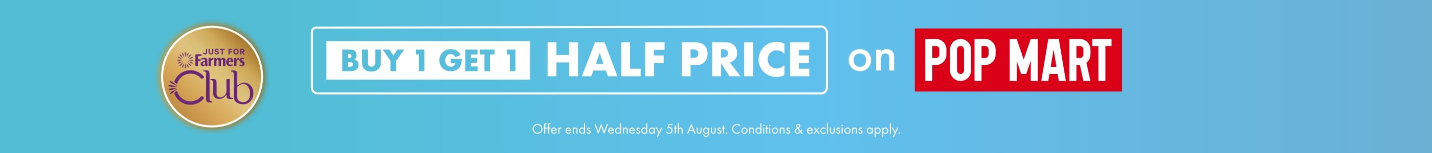 Buy 1 Get 1 Half Price POP MART