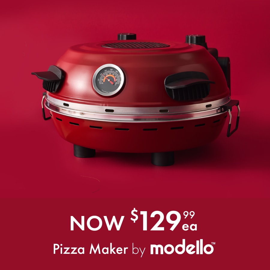 Now $129.99 each Pizza Maker by Modello