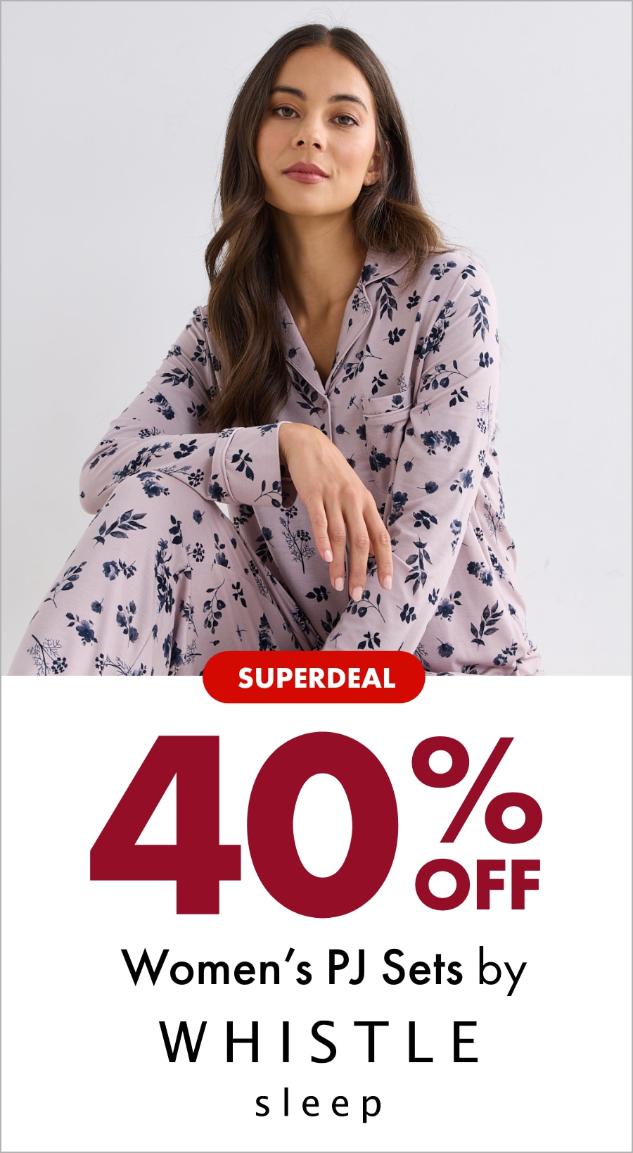40% OFF Women's PJ Sets by Whistle Sleep