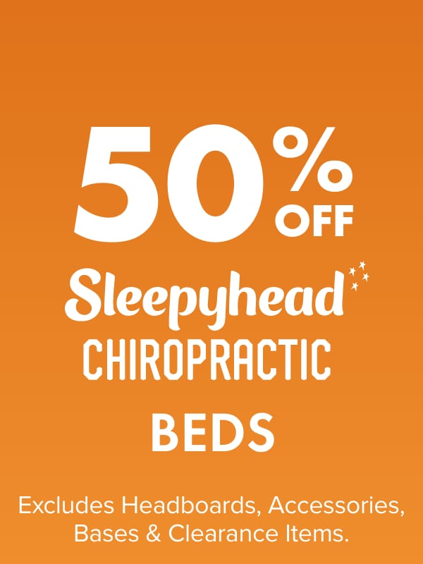 50% OFF Sleepyhead Chiropractic Beds