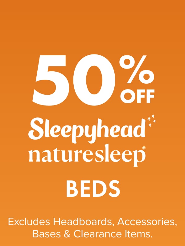 50% OFF Sleepyhead Naturesleep Beds