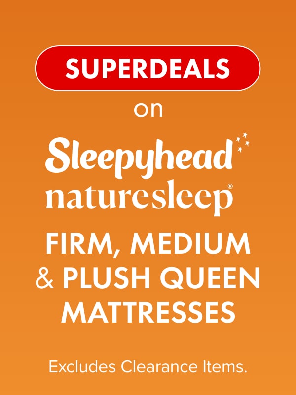 SUPERDEALS on Sleepyhead Naturesleep Firm, Medium & Plush Queen Mattresses