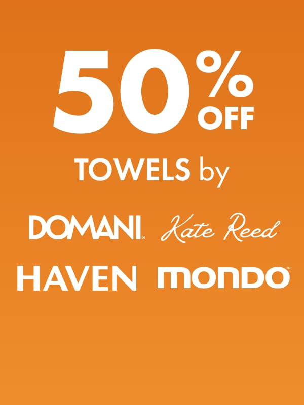 50% OFF Towels by Domani, Kate Reed, Haven & Mondo