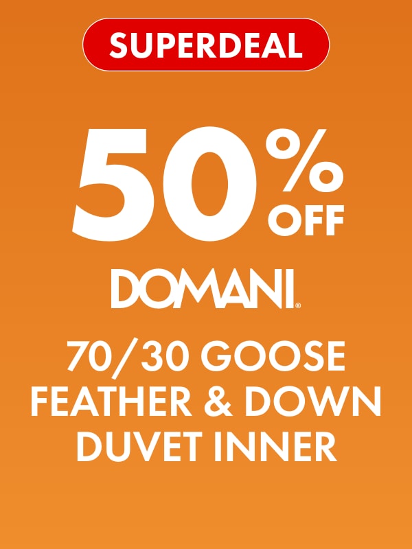 SUPERDEAL 50% OFF Domani 70/30 Goose Feather & Down Duvet Inner