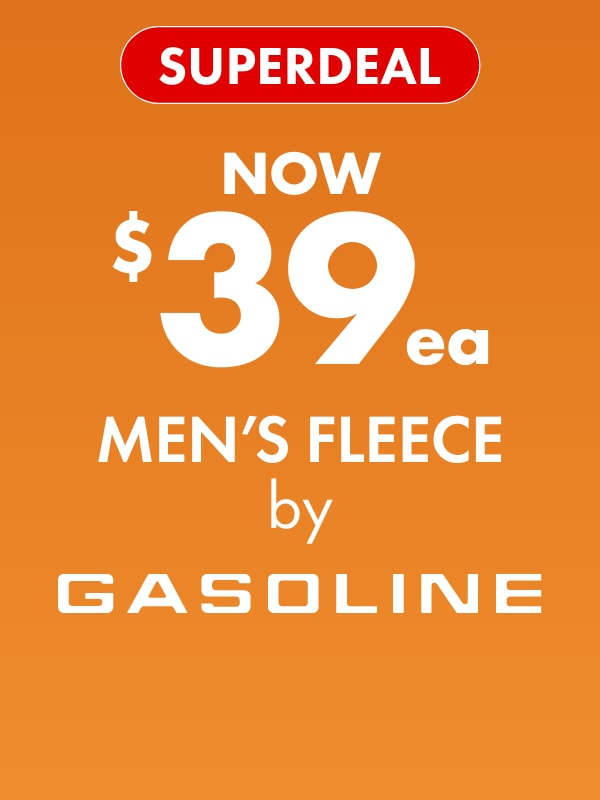 Superdeal NOW $39ea Men's Fleece by Gasoline