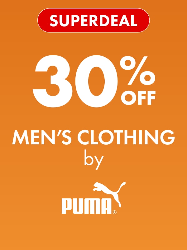 Superdeal 30% OFF Men's Clothing by Puma