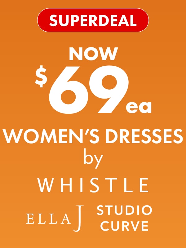SUPERDEAL NOW $69ea Women's Dresses by Whistle & Studio Curve