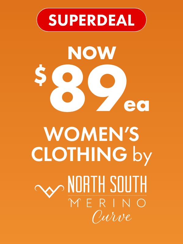 SUPERDEAL NOW $89ea Women's Clothing by North South Curve