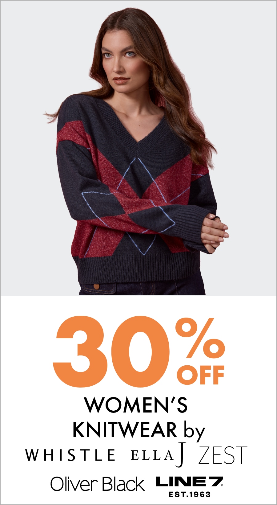 30% OFF Women's Knitwear by Whistle EllaJ Zest OliverBlack Line7