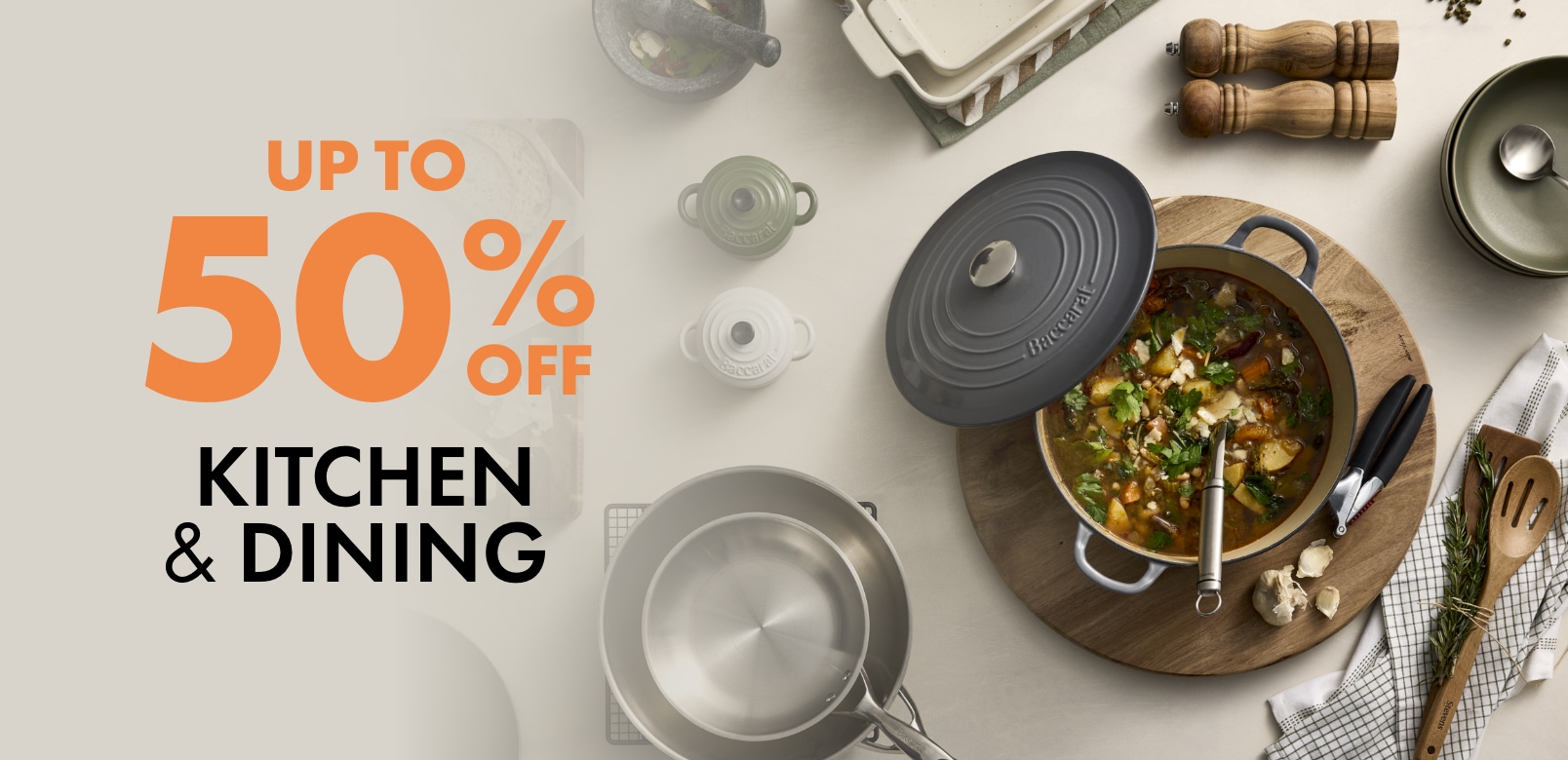 UP TO 50% OFF Kitchen & Dining