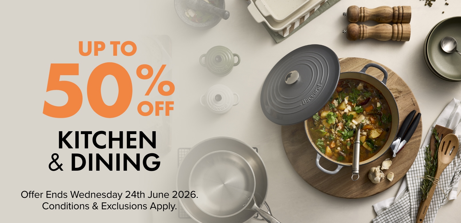 UP TO 50% OFF Kitchen & Dining