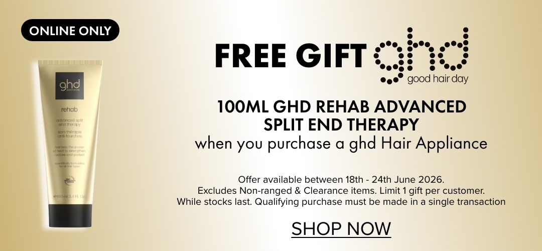 FREE GIFT - ghd 100ml GHD Rehab Advanced Split End Therapy when you purchase a ghd Hair Appliance