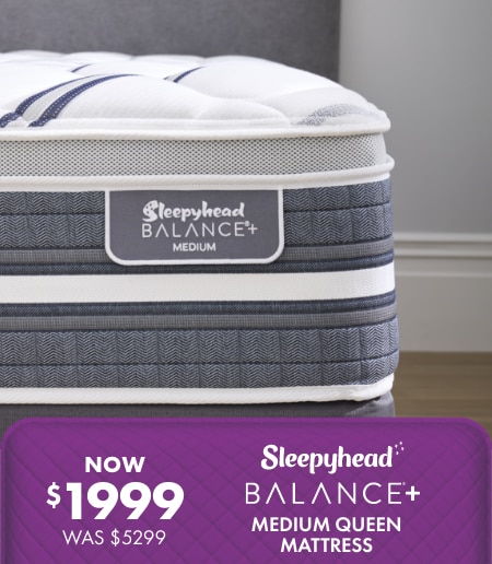 NOW $1999 WAS $5299 Sleepyhead Balance+ Medium Queen Mattress