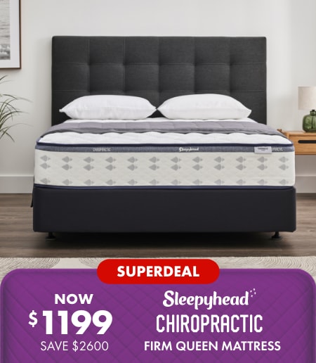 SUPERDEAL NOW $1199 SAVE $2600 Sleepyhead Chiropractic Firm Queen Mattress