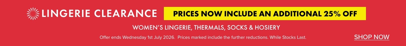 Lingerie Clearance