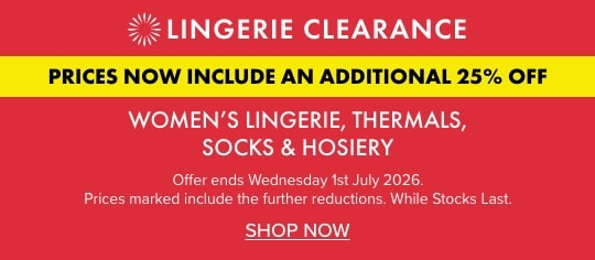 Lingerie Clearance