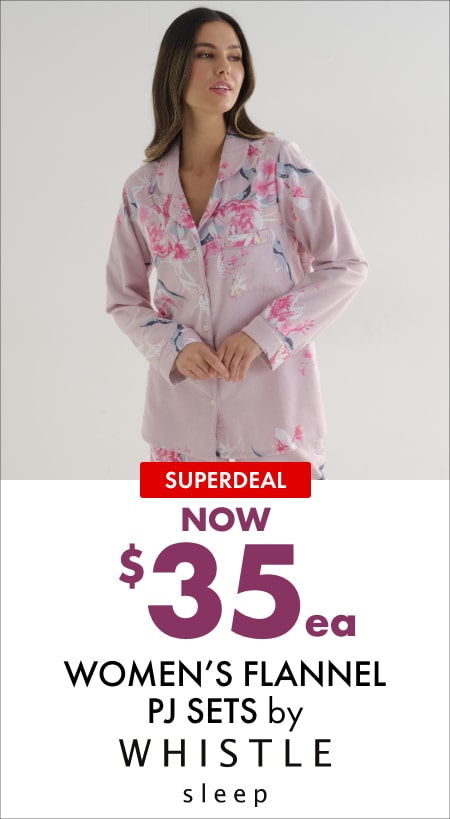 SUPERDEAL Whistle Flannel PJ Sets $35ea by Whistle Sleep