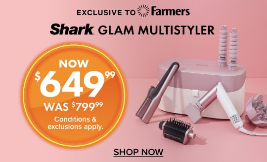 [Exclusive to Farmers] Now $649.99 Was $799.99 Shark Glam Multistyler