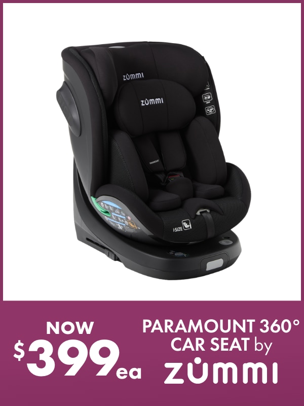 NOW $399ea Paramount 360° Car Seat by Zummi