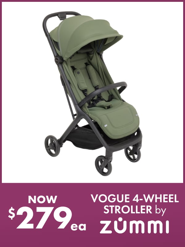 NOW $279ea Vogue 4-Wheel Stroller by Zummi