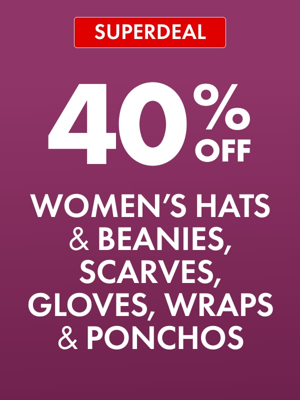 SUPERDEAL 40% OFF Women's Hats & Beanies, Scarves, Gloves, Wraps & Ponchos