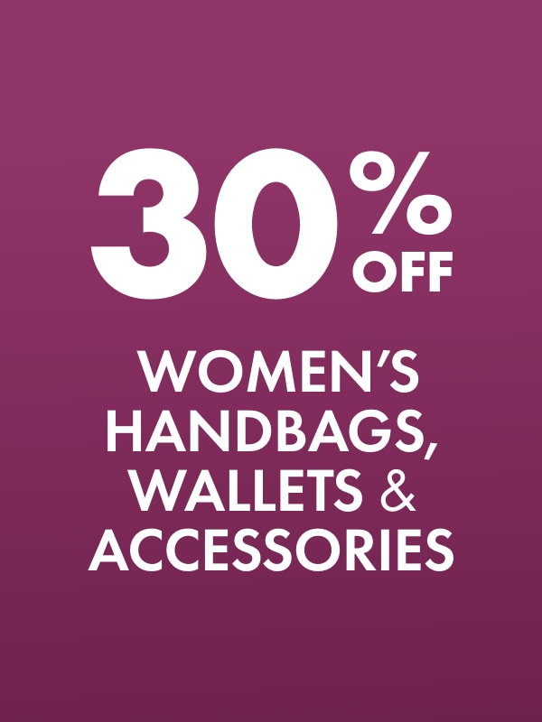 30% Off Women's Handbags, Wallets & Accessories