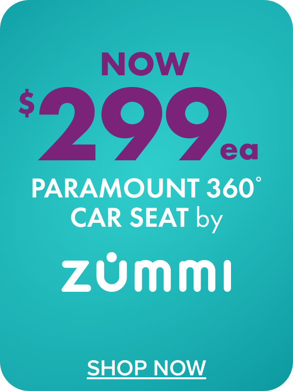 NOW $299 Paramount 360 Car Seat Black by Zummi