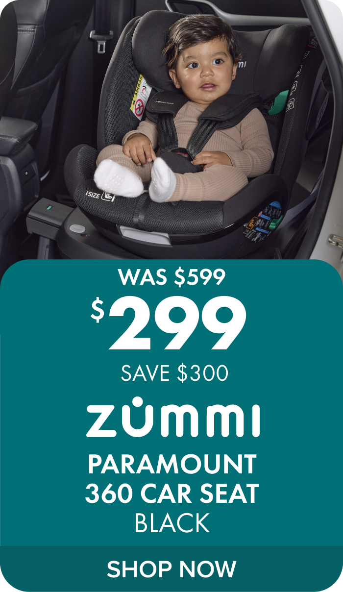 Zummi Paramount 360 Car Seat Black $299