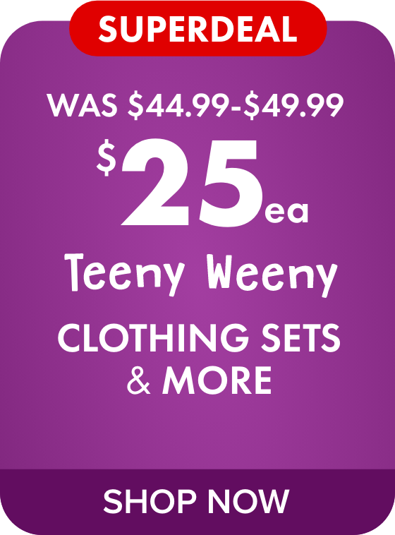 Teeny Weeny Clothing Sets and More from $25