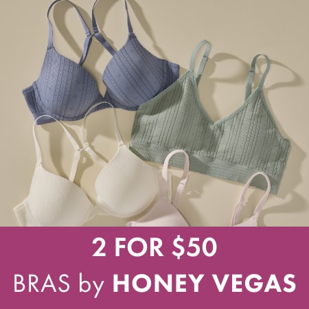2 for $50 Bras by Honey Vegas
