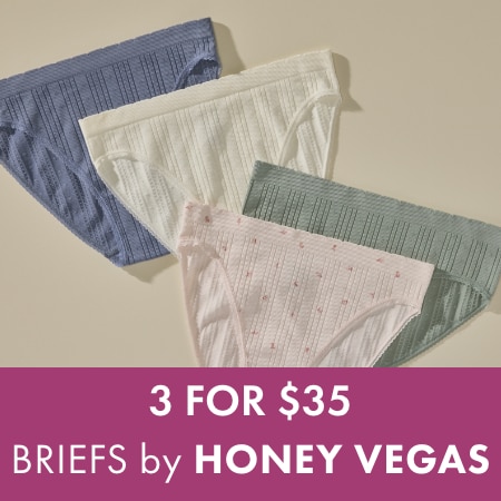3 for $35 Briefs by Honey Vegas