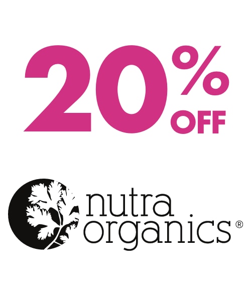 20% OFF Nutra Organics