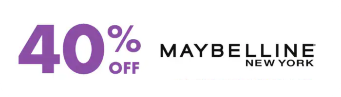 40% OFF Maybelline