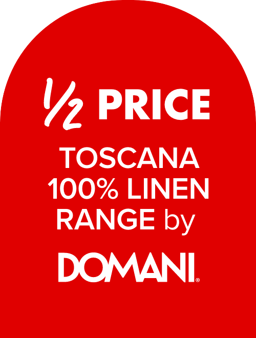 1/2 PRICE Toscana 100% Linen Range by Domani