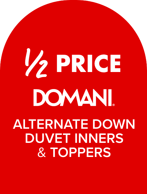 1/2 PRICE Domani Alternate Down Duvet Inners & Toppers