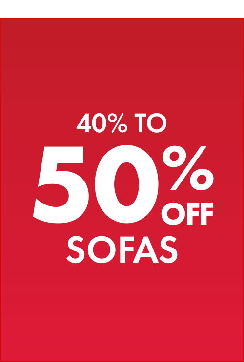 40-50% OFF Sofas