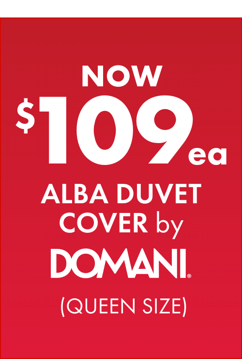 NOW $109ea Alba Duvet Cover by Domani (Queen Size)