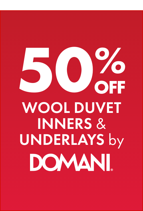 50% OFF Wool Duvet Inners & Underlays by Domani