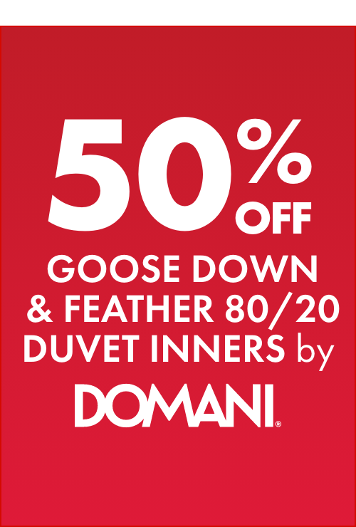 50% OFF Goose Down & Feather 80/20 Duvet Inners by Domani