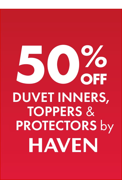 50% OFF Duvet Inners, Toppers & Protectors by Haven