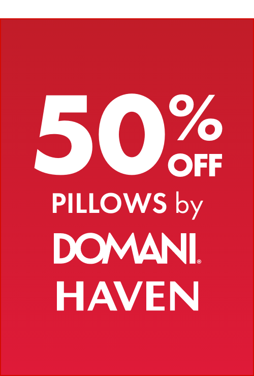 50% OFF Pillows by Domani & Haven