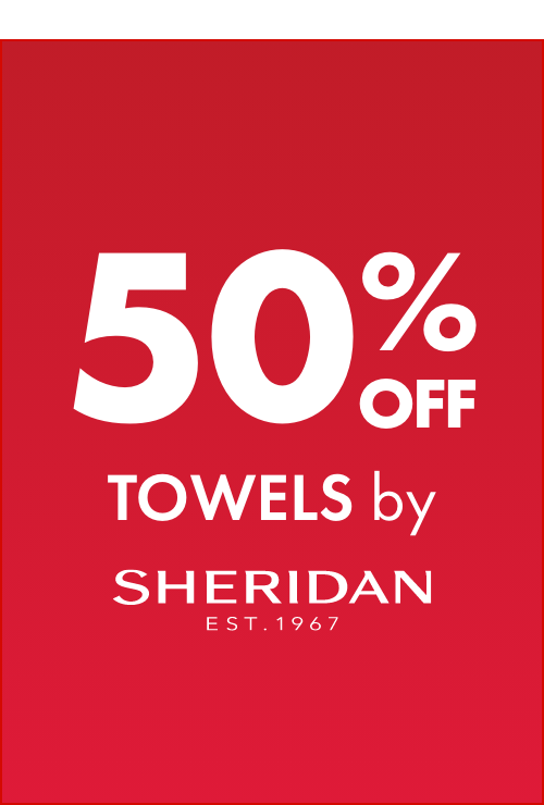 50% OFF Towels by Sheridan
