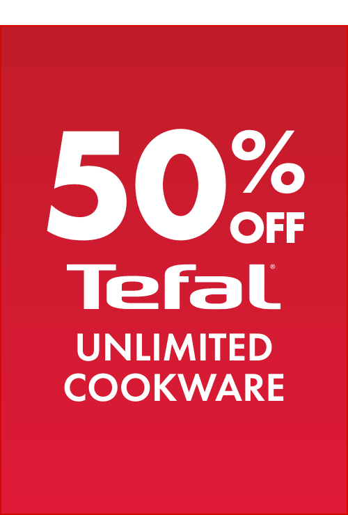 50% OFF Tefal Unlimited Cookware