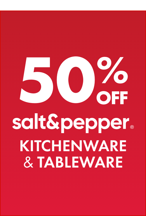 50% OFF Salt&Pepper Kitchenware & Tableware